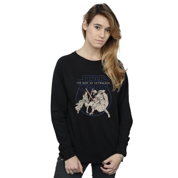 Star Wars: The Rise of Skywalker Star Wars The Rise Of Skywalker Rey And Kylo Combat Sweatshirt för damer/kvinnor