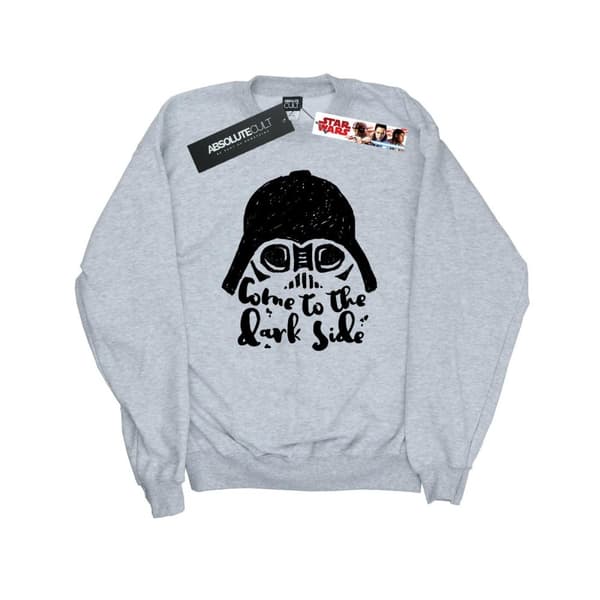 Star Wars Mens Darth Vader Come To The Dark Side Sketch Sweatshirt Sports Grey XL
