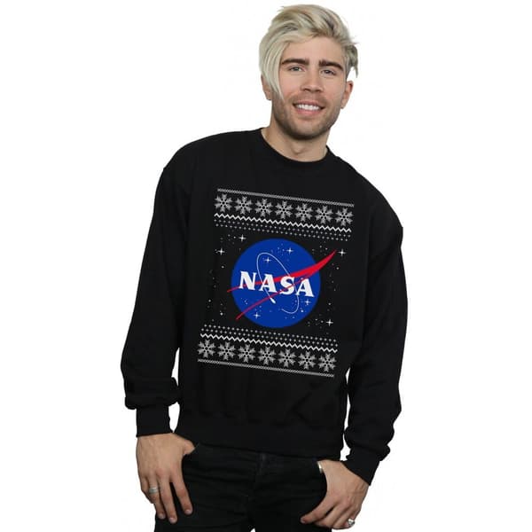 NASA Mens Classic Fair Isle Sweatshirt