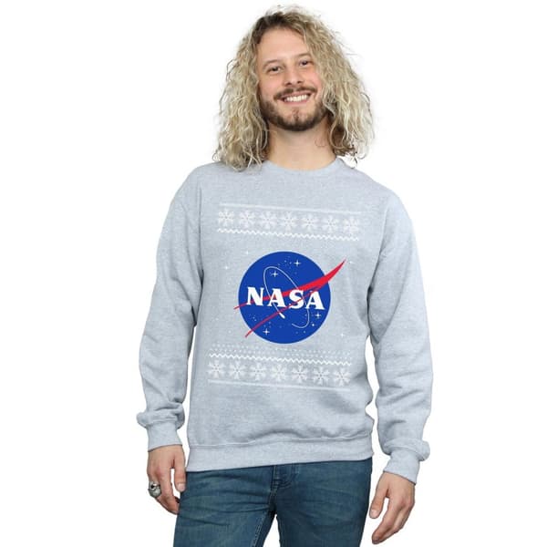 NASA Mens Classic Fair Isle Sweatshirt