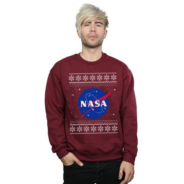 NASA Mens Classic Fair Isle Sweatshirt