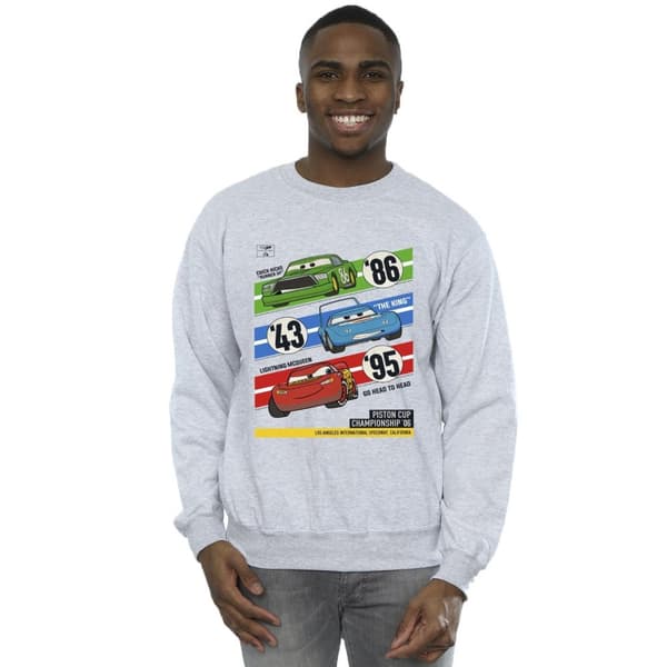 Disney Mens Cars Piston Cup Champions Sweatshirt