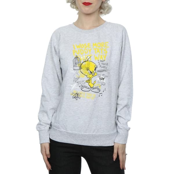 Looney Tunes Womens/Ladies Tweety Pie More Puddy Tats Sweatshirt