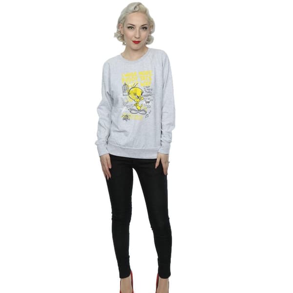 Looney Tunes Womens/Ladies Tweety Pie More Puddy Tats Sweatshirt