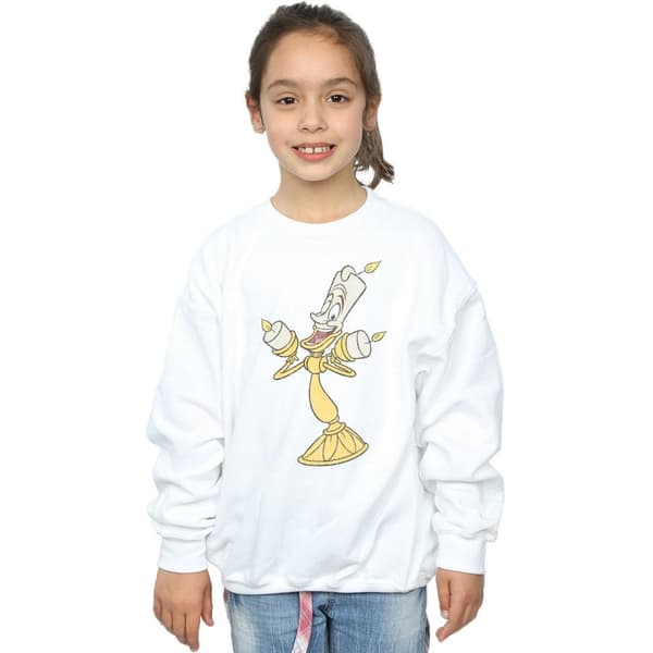 Disney Girls Beauty And The Beast Lumiere Distressed Sweatshirt