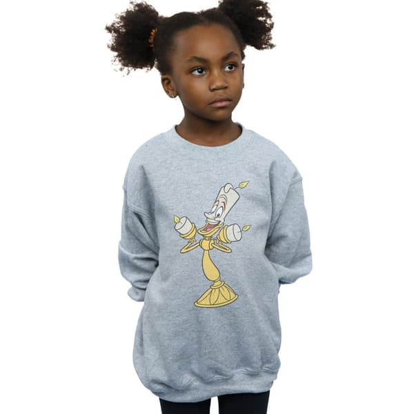 Disney Girls Beauty And The Beast Lumiere Distressed Sweatshirt