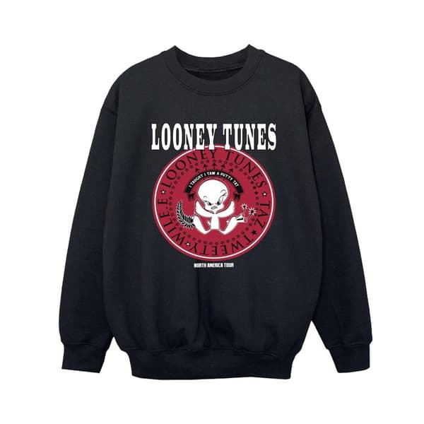 Looney Tunes Boys Tweety Rock Disk Sweatshirt
