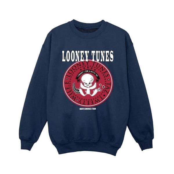Looney Tunes Boys Tweety Rock Disk Sweatshirt