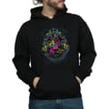 Miniatyrbilde 3 av 5: Harry Potter Mens Neon Hogwarts Crest Hoodie