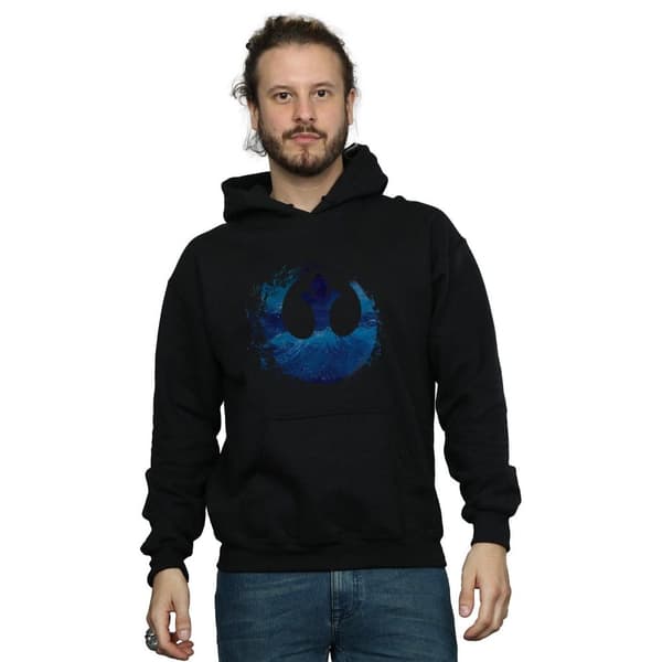 Star Wars: The Rise of Skywalker Star Wars The Rise Of Skywalker Resistance Symbol Wave Hoodie för män