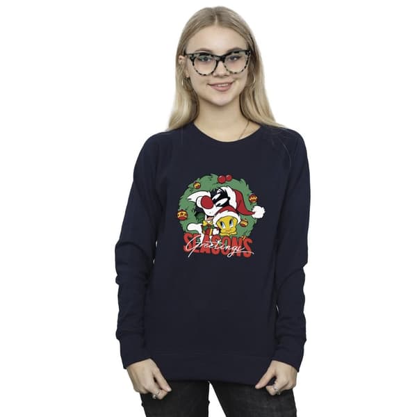 Looney Tunes Womens/Ladies Seasons Greetings Sweatshirt