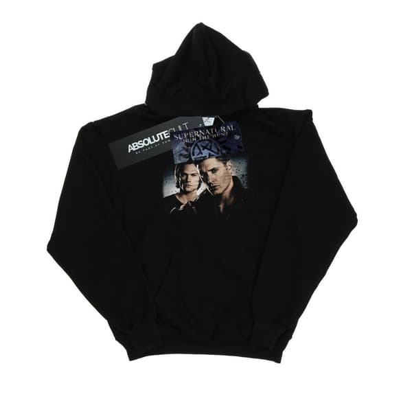 Supernatural Mens Sam And Dean Poster Hoodie Black XL