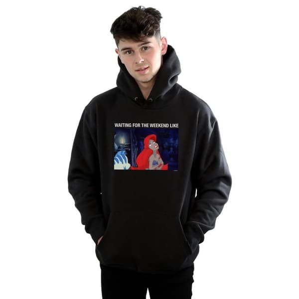 Disney Mens Den lilla sjöjungfrun Waiting For The Weekend Hoodie