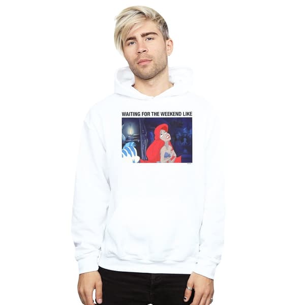 Disney Mens Den lilla sjöjungfrun Waiting For The Weekend Hoodie