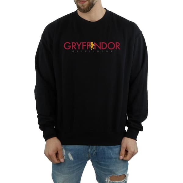 Harry Potter Sweatshirt med Gryffindor-text för herrar