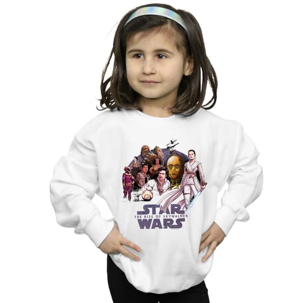 Star Wars: The Rise of Skywalker Star Wars The Rise Of Skywalker Resistance Rendered Group Sweatshirt för flickor