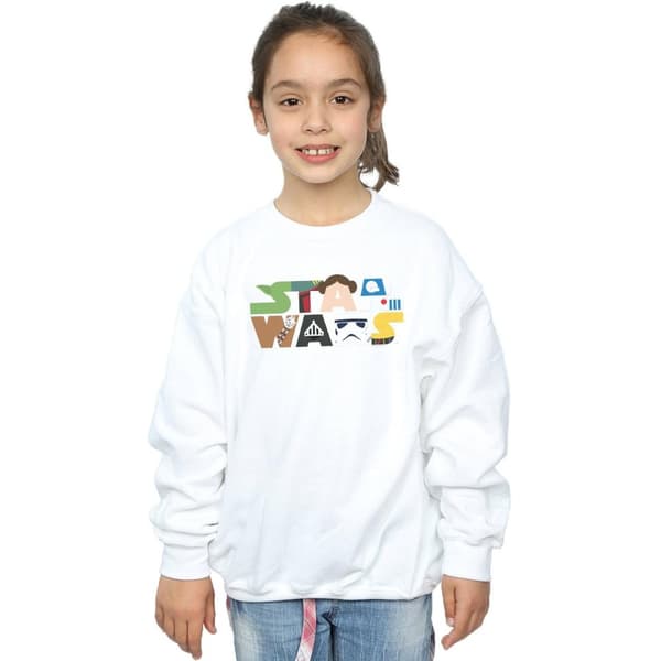 Star Wars Sweatshirt med logotyp för flickor