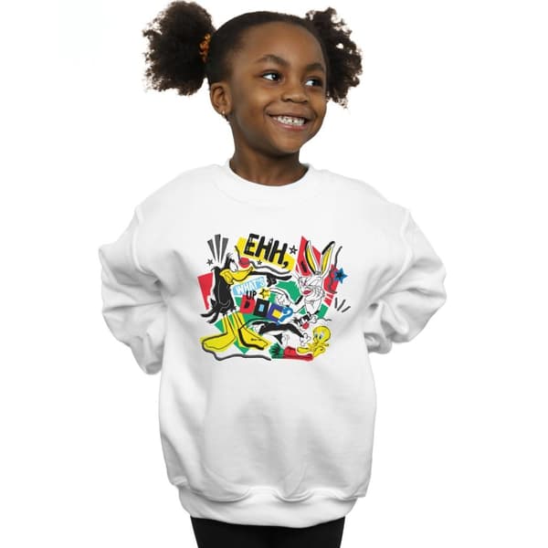 Looney Tunes Girls Scrap Collage Sweatshirt