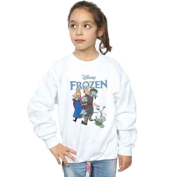 Disney Frozen Happy Trolls Sweatshirt för flickor