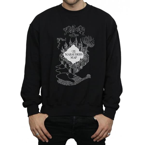 Harry Potter Sweatshirt med Marauderskartan för herrar