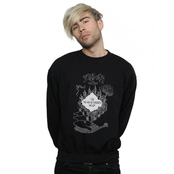 Harry Potter Sweatshirt med Marauderskartan för herrar