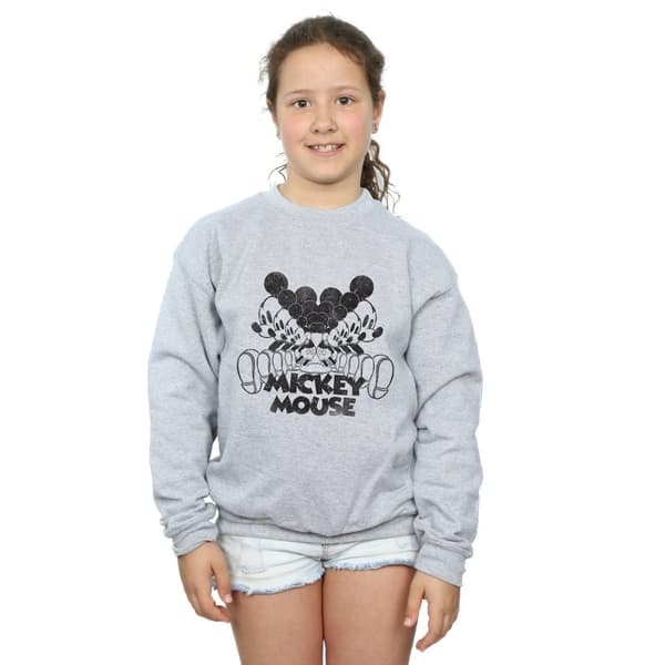 Disney Girls Mickey Mouse Mirrored Sweatshirt