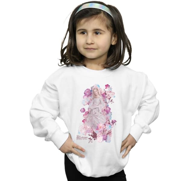 Disney Girls Maleficent Mistress Of Evil Aurora Rose Bush Sweatshirt