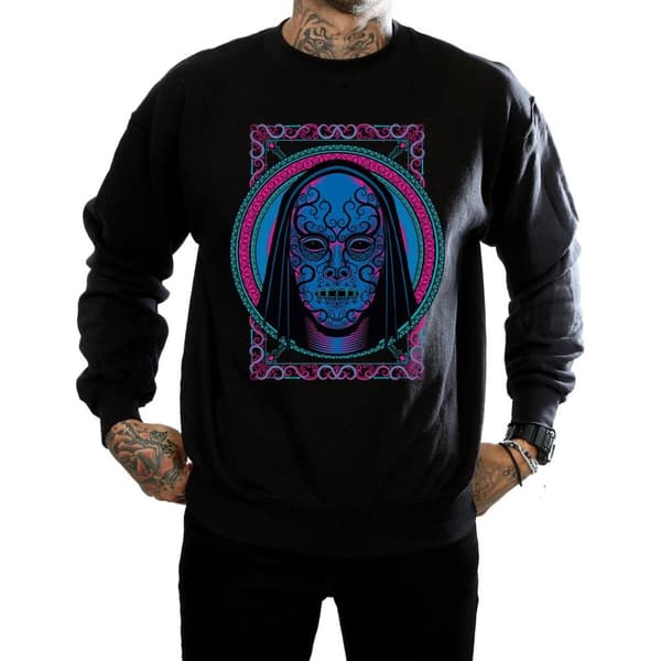 Harry Potter Neon Death Eater Mask Sweatshirt - herr