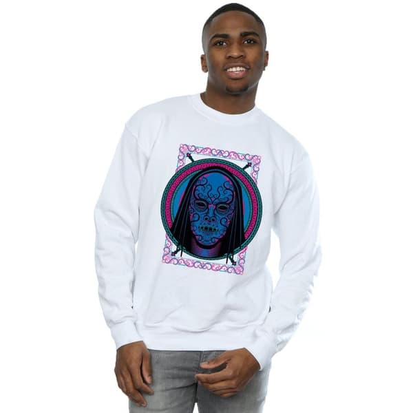 Harry Potter Neon Death Eater Mask Sweatshirt - herr