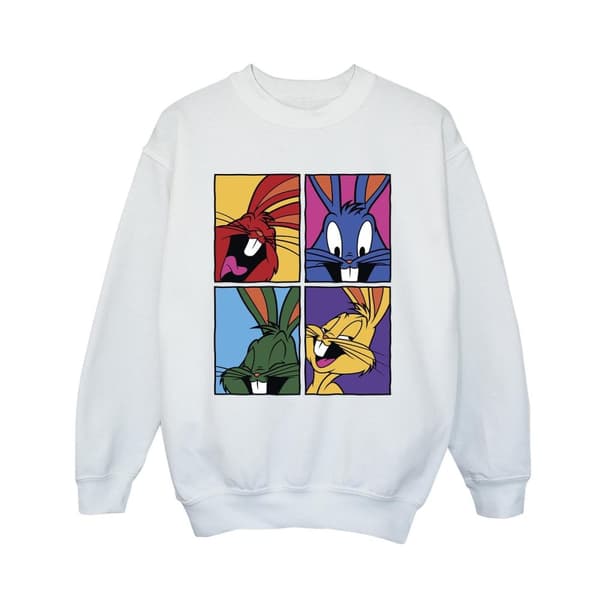 Looney Tunes Boys Bugs Pop Art Sweatshirt White 3-4 Years