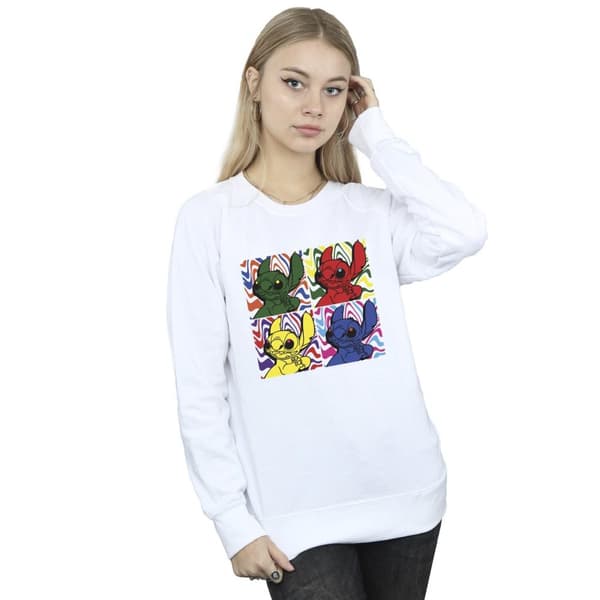 Disney Womens/Ladies Lilo & Stitch Pop Art Sweatshirt
