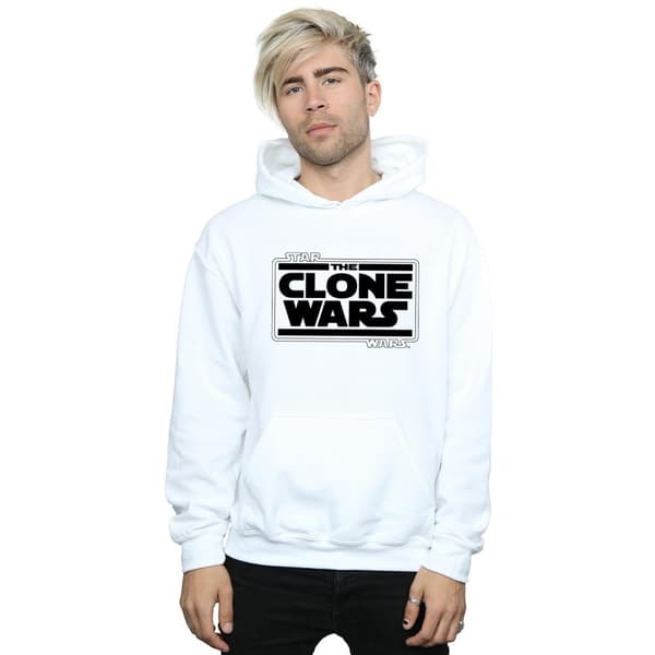 Star Wars Mens Clone Wars Logo Hoodie