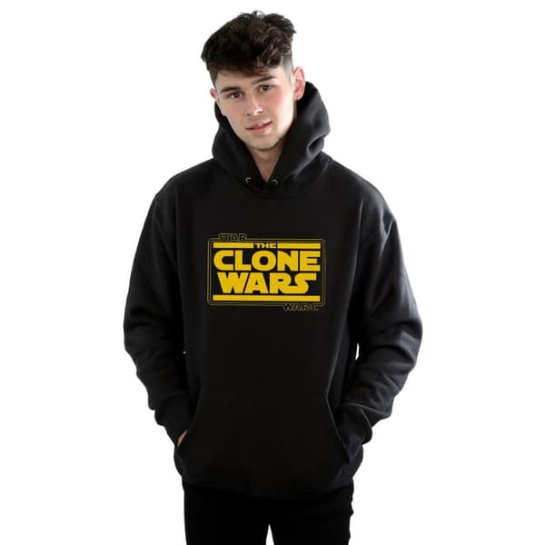 Star Wars Mens Clone Wars Logo Hoodie