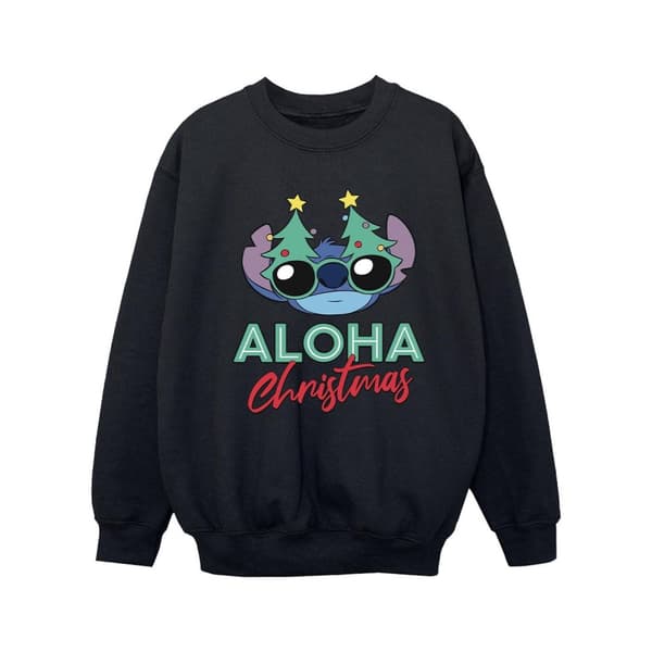Disney Lilo And Stitch - Sweatshirt med julgransskärmar för flickor