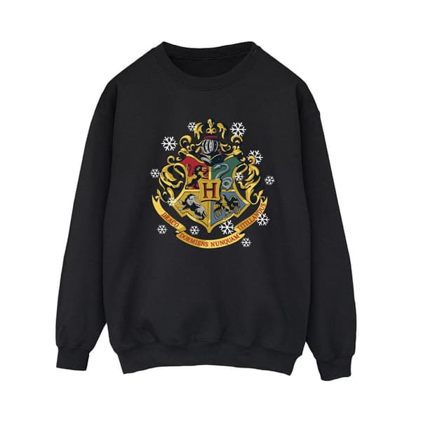 Harry Potter Womens/Ladies Christmas Crest Sweatshirt
