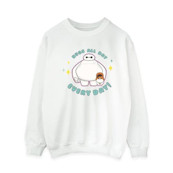 Disney Womens/Ladies Big Hero 6 Baymax Hugs Everyday Sweatshirt