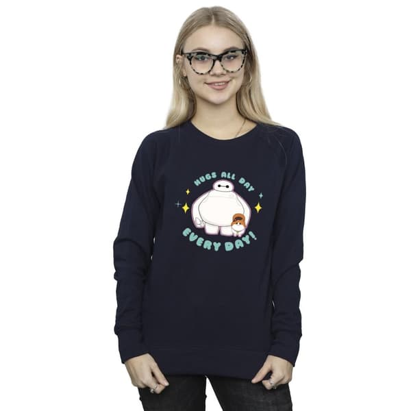 Disney Womens/Ladies Big Hero 6 Baymax Hugs Everyday Sweatshirt