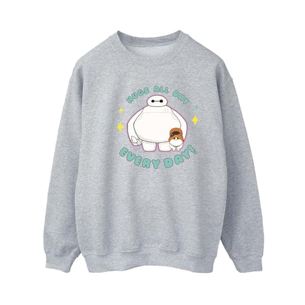 Disney Womens/Ladies Big Hero 6 Baymax Hugs Everyday Sweatshirt