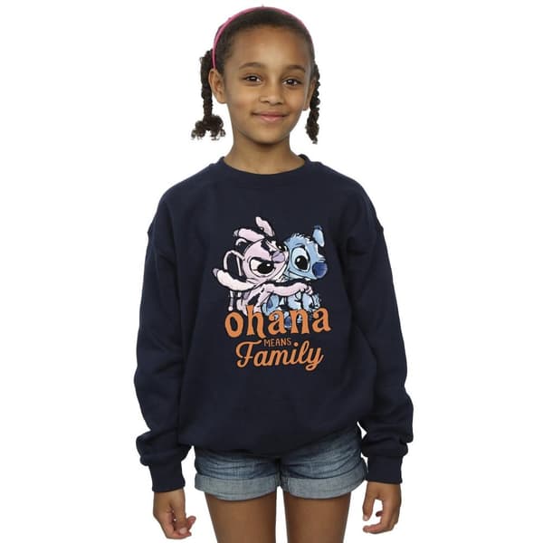 Disney Lilo And Stitch Ohana Angel Hug Sweatshirt för flickor