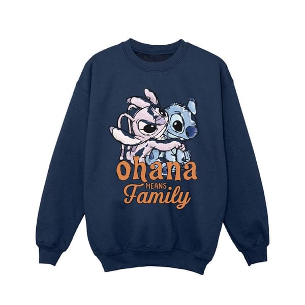 Disney Lilo And Stitch Ohana Angel Hug Sweatshirt för flickor