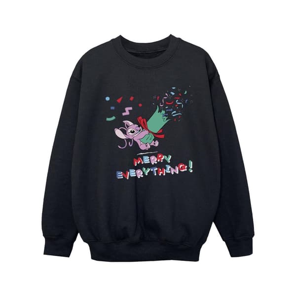 Disney Girls Lilo And Stitch Angel Merry Everything Sweatshirt