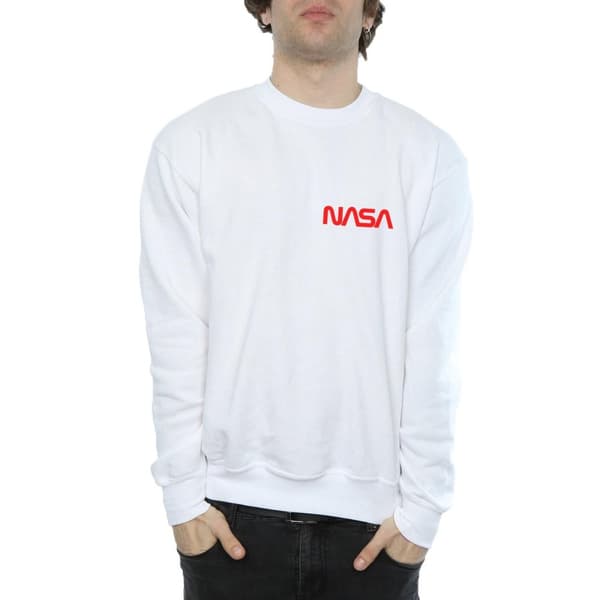 NASA Mens Modern Logo Chest Sweatshirt