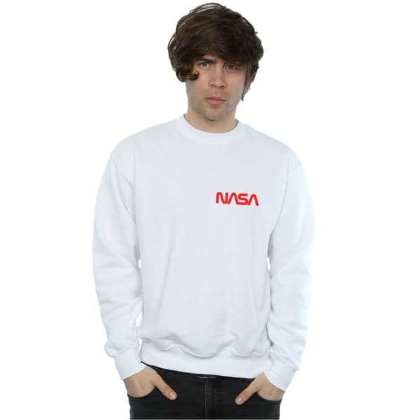 NASA Mens Modern Logo Chest Sweatshirt