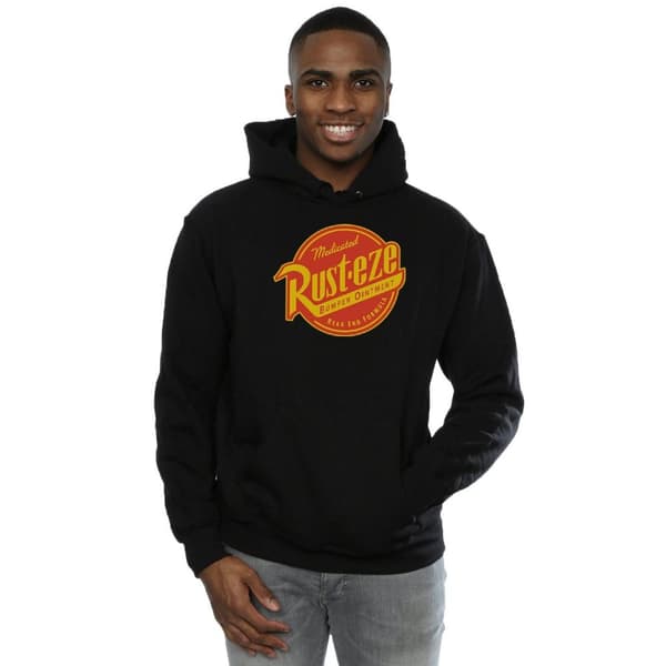 Disney Mens Cars Rust-Eze Logo Hoodie