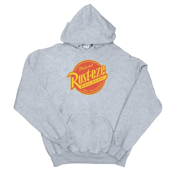 Disney Mens Cars Rust-Eze Logo Hoodie