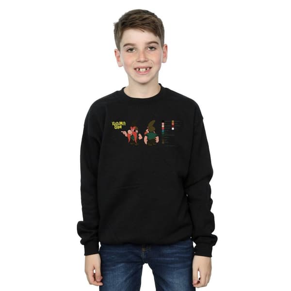 Looney Tunes Boys Yosemite Sam Colour Code Sweatshirt