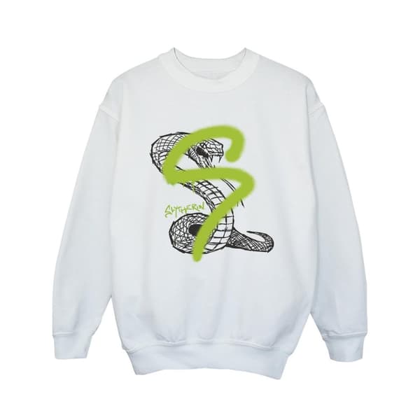 Harry Potter Girls Slytherin Pop Spray Sweatshirt