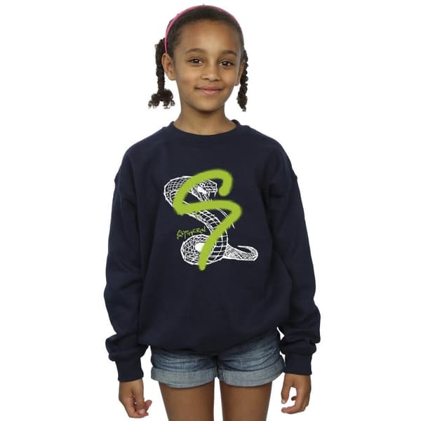 Harry Potter Girls Slytherin Pop Spray Sweatshirt