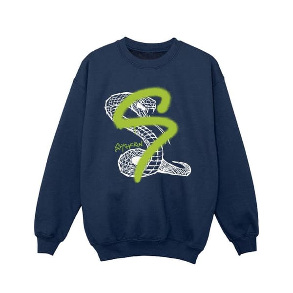 Harry Potter Girls Slytherin Pop Spray Sweatshirt
