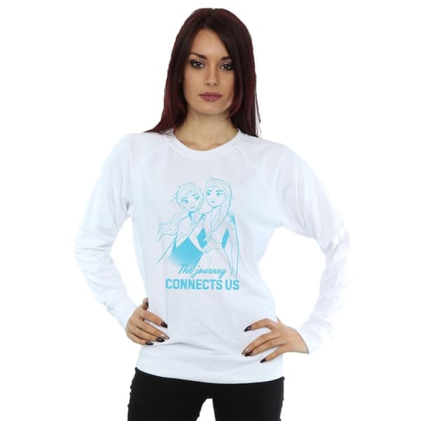 Disney Dam/Tjej Frozen 2 Elsa och Anna The Journey Connects Us Sweatshirt